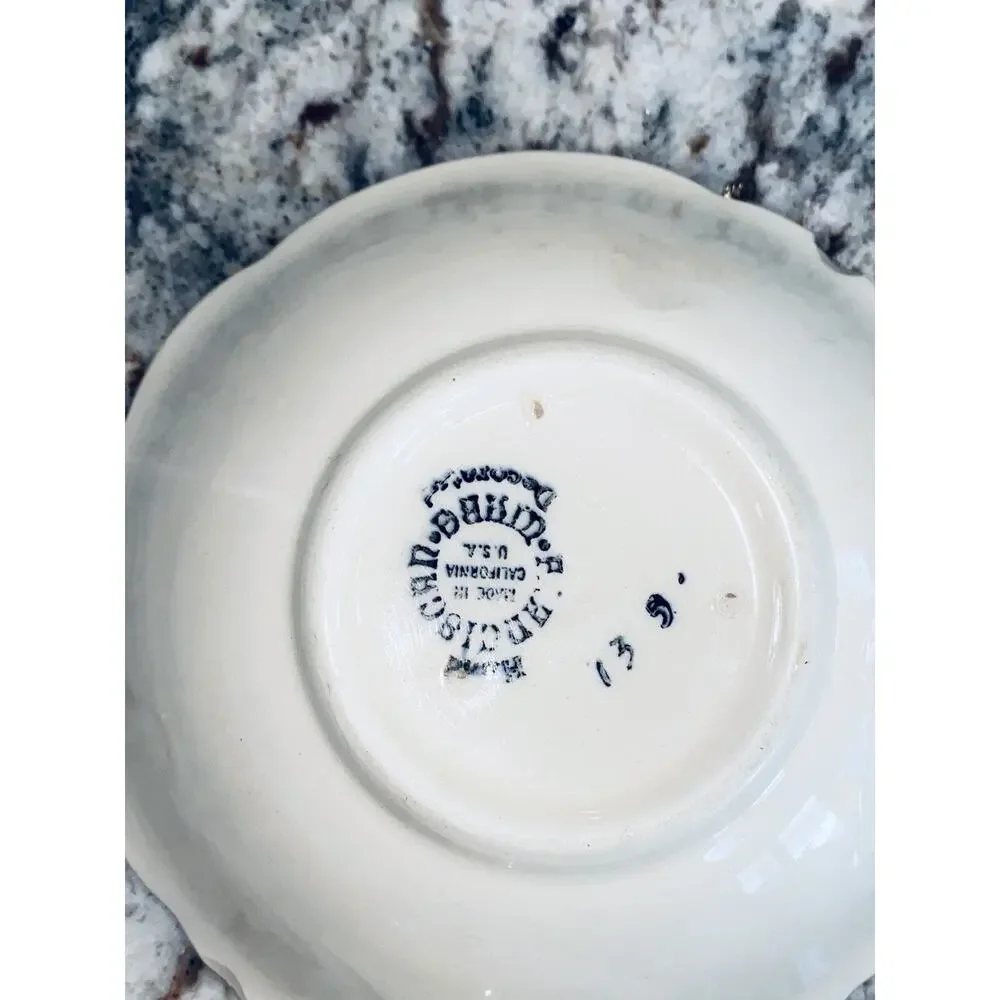 Franciscan Desert Rose Cereal Bowl Lot of 4 1947 Hand Decorated USA Backstamp